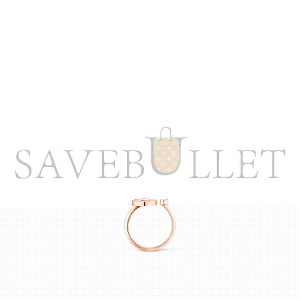 l**is V*t*n colour blossom mini sun ring, pink gold, white mother-of-pearl and diamond q9l68f